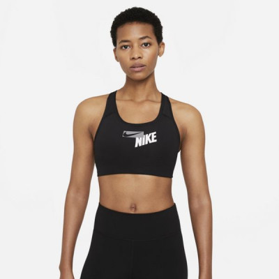 Nike Swoosh Womens Logo Medium-Support Sports Bra